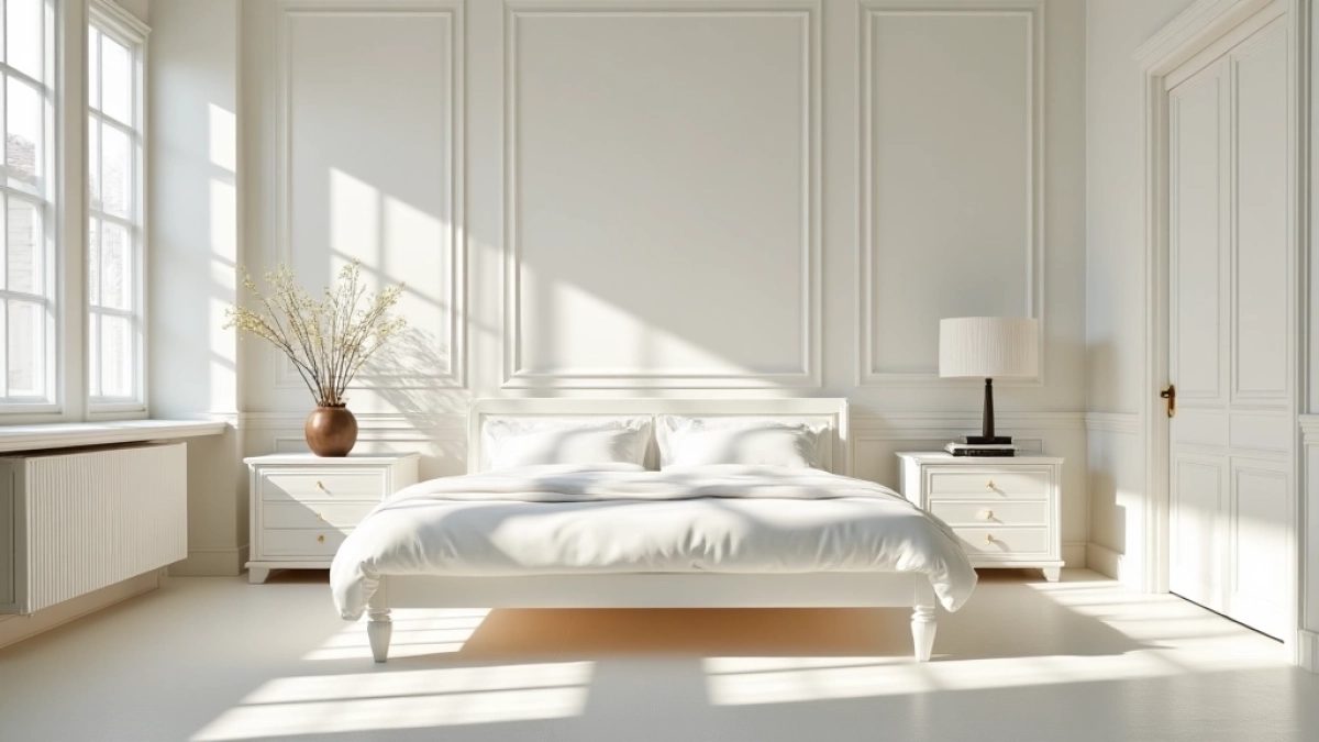 Jaka podłoga do białych mebli w sypialni