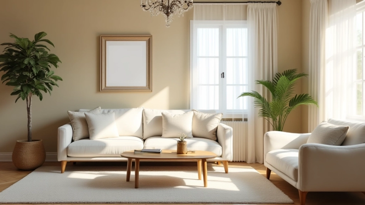 Jaki kolor ścian do białych mebli w salonie