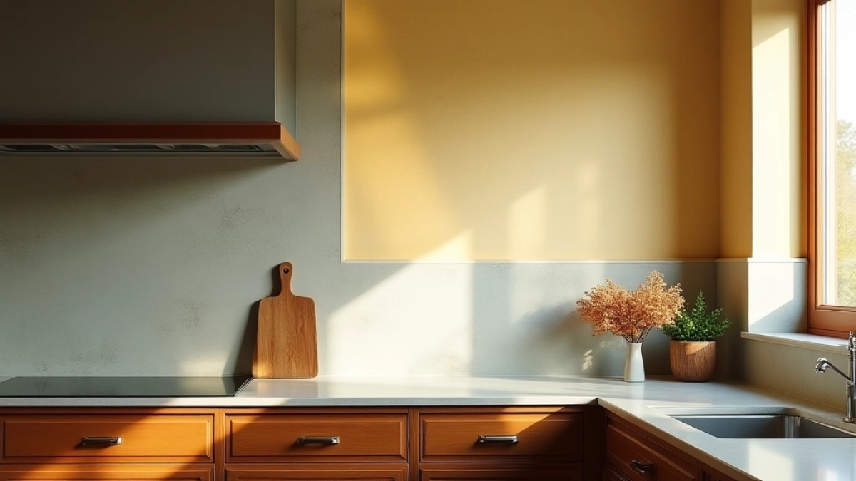 Jaki kolor ścian do brązowych mebli w kuchni