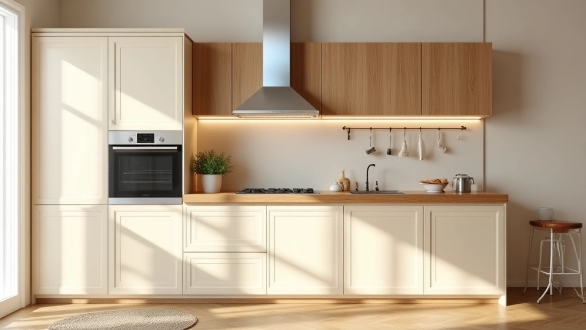 Jaki kolor ścian do kremowych mebli kuchennych