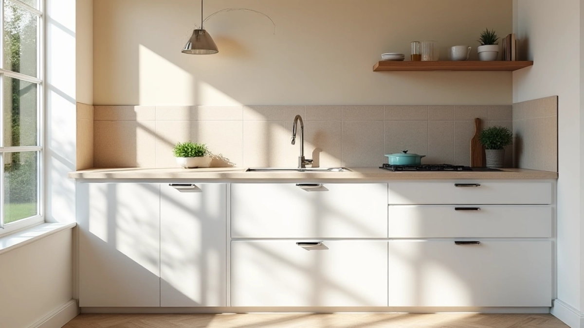 Jaki kolor ścian do kuchni z białymi meblami