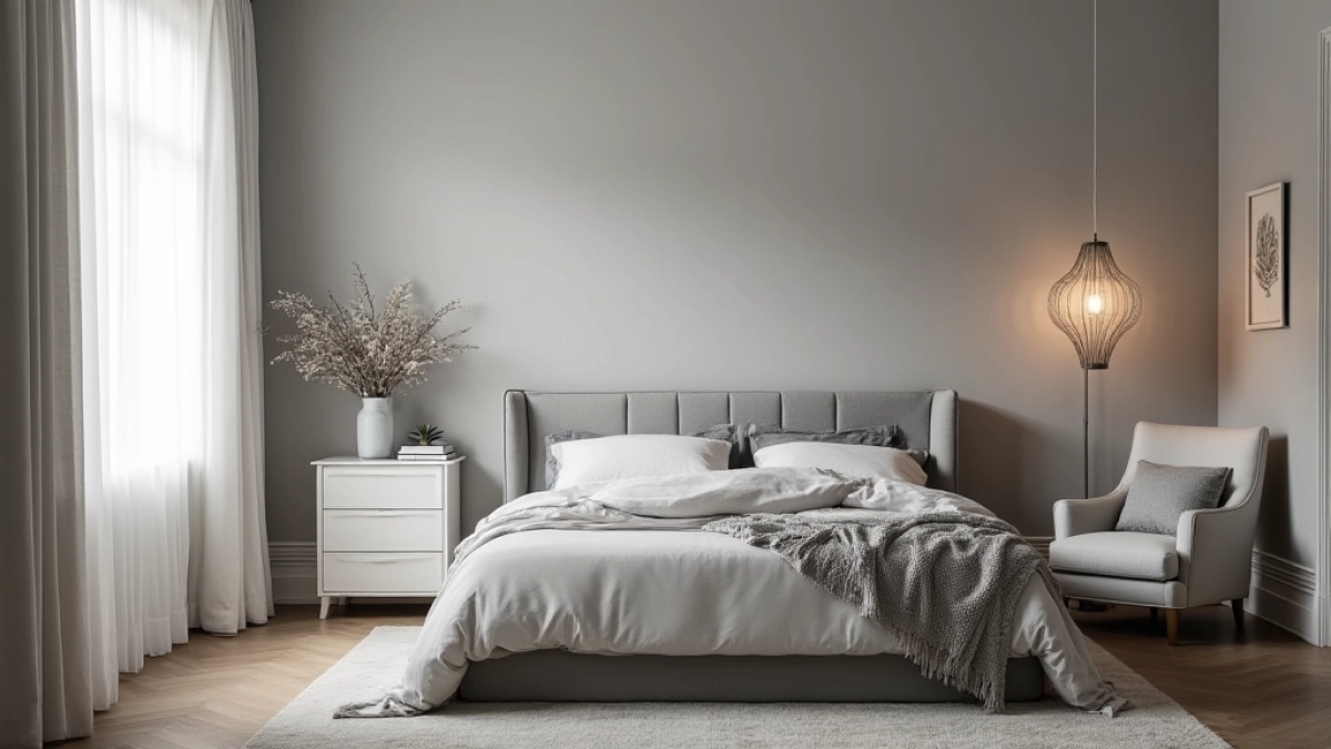 Jaki kolor ścian do szarych mebli w sypialni
