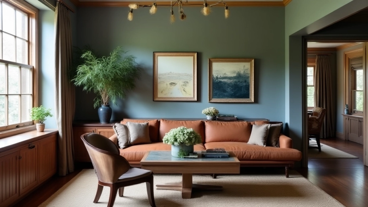 Meble ciemny orzech jaki kolor ścian