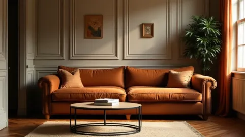 Brązowe meble jaki kolor kanapy