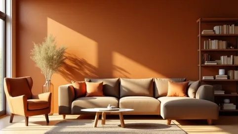 Brązowe meble jaki kolor ścian