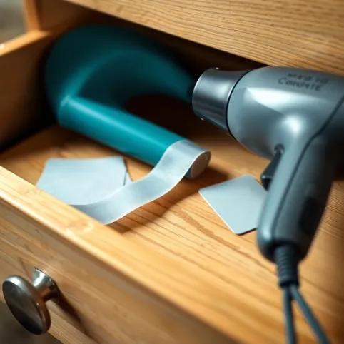 Jak usunąć taśmę dwustronną z mebli