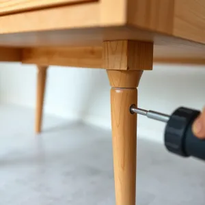 Jak zamontować drewniane nóżki do mebli