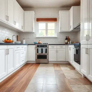 Jaka podłoga do białych mebli w kuchni