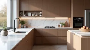 Jaki blat do brązowych mebli kuchennych