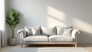 Jaki kolor ścian do białych mebli i szarej kanapy