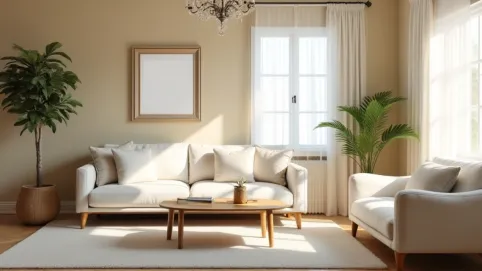 Jaki kolor ścian do białych mebli w salonie