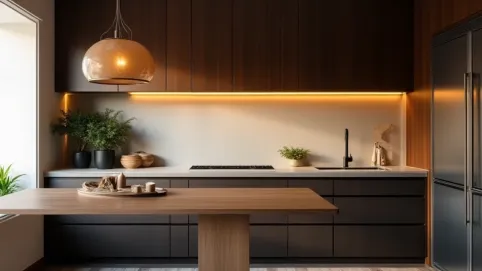 Jaki kolor ścian do ciemnych mebli w kuchni