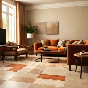 Jakie płytki do brązowych mebli