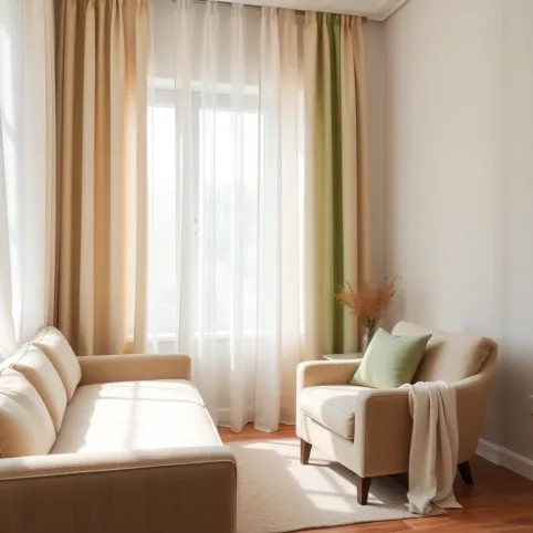 Jakie zasłony do beżowych mebli