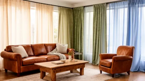 Jakie zasłony do brązowych mebli