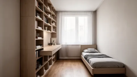 Meble do wąskiego pokoju w bloku