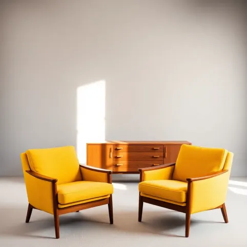 Meble z lat 60 po renowacji