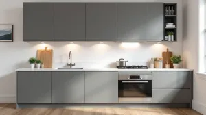 Szare meble kuchenne jaki kolor ścian