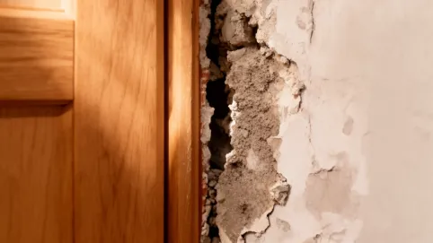 Szczelina między meblami a ścianą