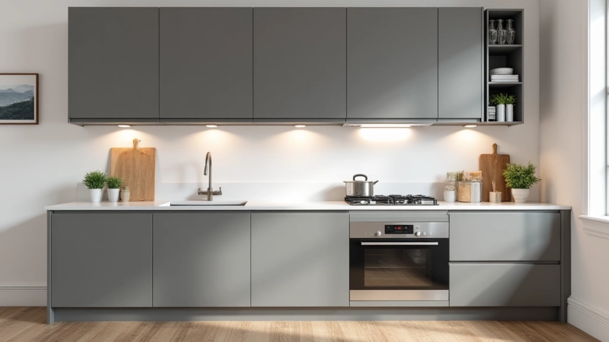 Szare meble kuchenne jaki kolor ścian